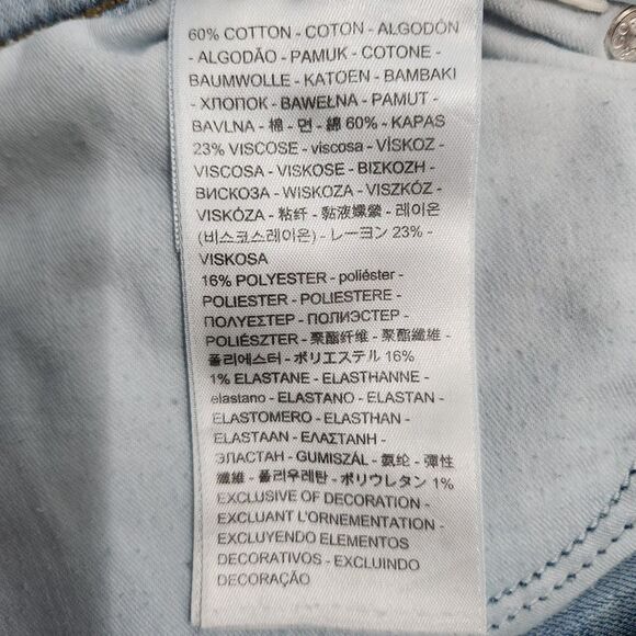 Levi's 311 Women 31 Mid Rise Shaping Skinny Capri Jeans Lightwash - Picture 6 of 12